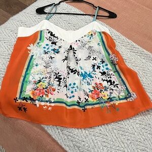 Maeve Cream and Orange Floral camo